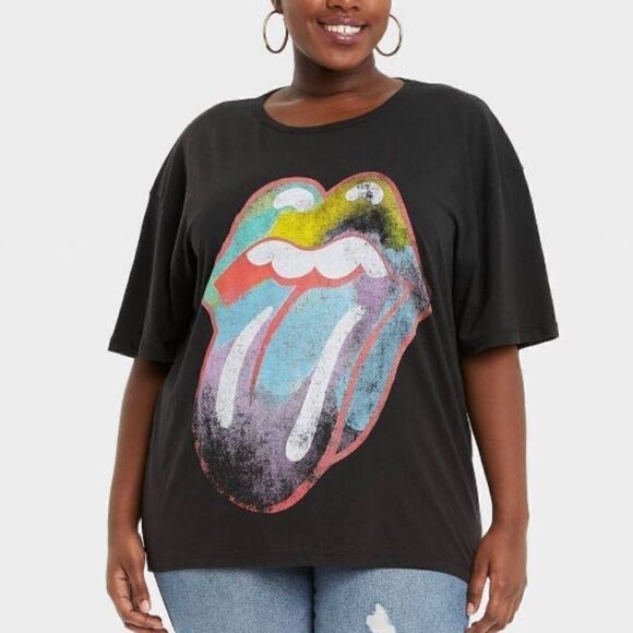 THE ROLLING STONES Graphic Band L/XL, 2X/3X Plus Size Tee. - Picture 1 of 4
